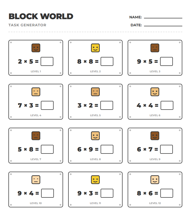 Block world generator